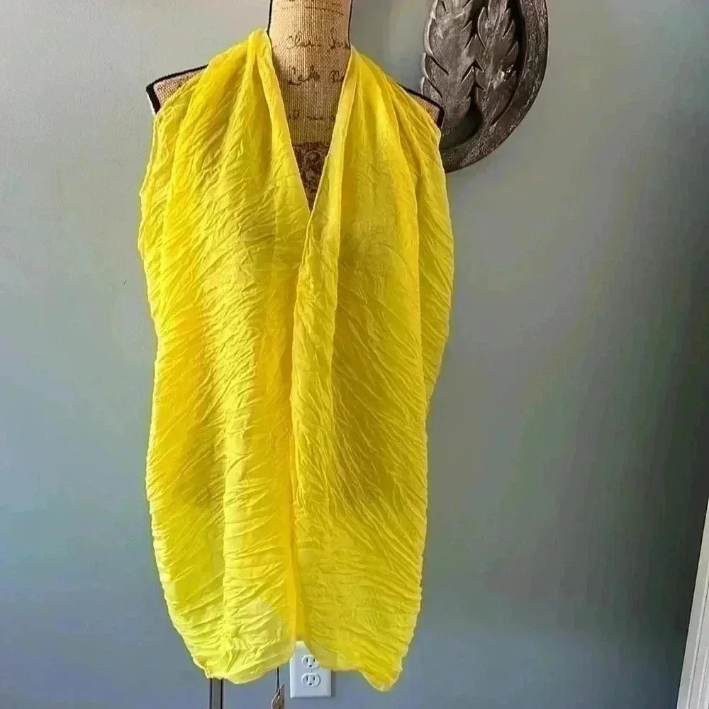 New with Tags Extra large yellows scarf